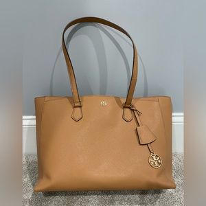 Tory Burch leather tote bag- fits laptop